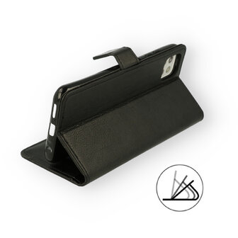 Motorola G9 Play &amp;amp; E7 Plus - Book Case - Zwart