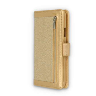iPhone 12 Mini Goud - Rits Book Case