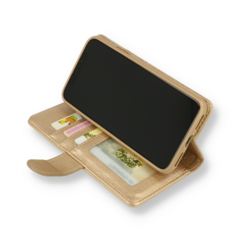 iPhone 12 Mini Goud - Rits Book Case