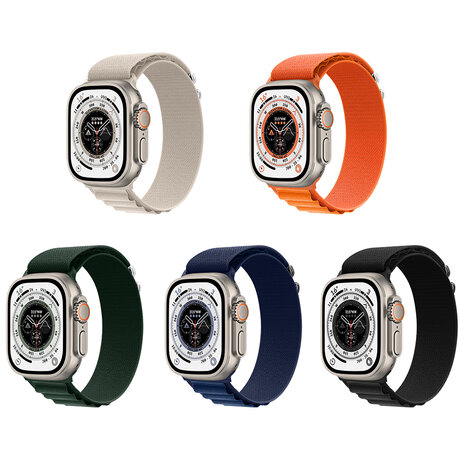 Hoco Climbing WA 20 Watch Bandje - Geschikt voor Watch - 42MM / 44MM / 45MM / 49MM - Bordeaux