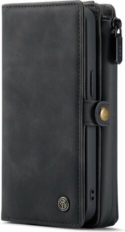 iPhone 13 Mini Charcoal Gray - 2 in 1 Extra Vakken Book Case