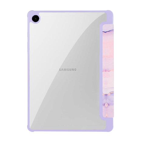 Samsung Tab A9 Plus - Marmer Paars - Smart Cover