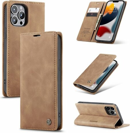 iPhone 13 Pro Max Sienna Brown - Book Case