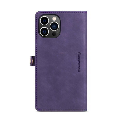 iPhone 15 Deep Purple - MagSafe Book Case met Rits