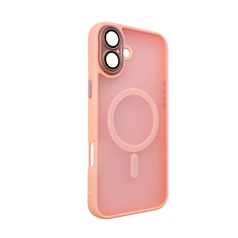 iPhone 16 Plus - Matte MagSafe Armor Back Cover - Roze