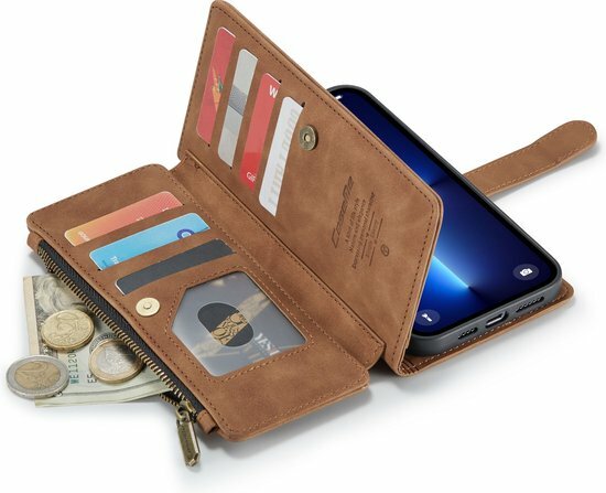 iPhone 13 Pro Max Sienna Brown - Book Case met Rits