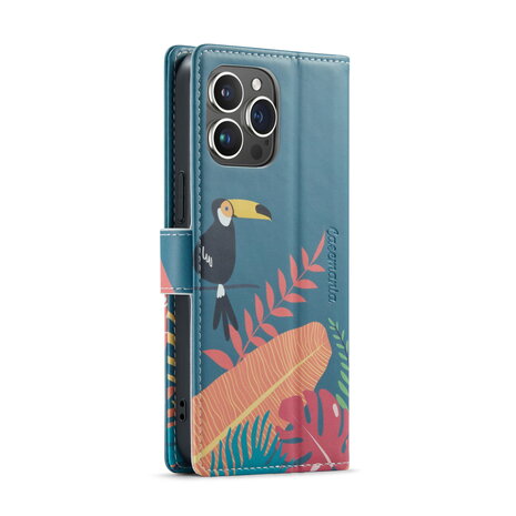 iPhone 14 Pro met Tropica Print - Book Case