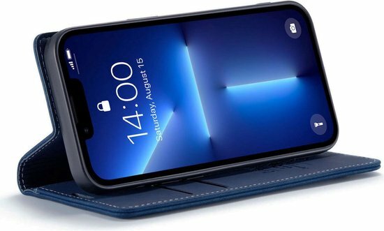 iPhone 13 Pro Navy Blue - Book Case