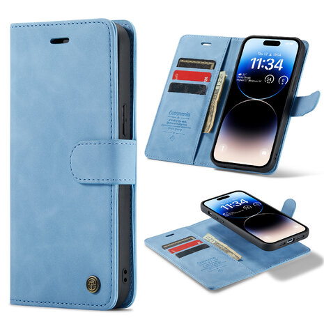 iPhone 13 Pro Max Sky Blue - 2 in 1 Book Case