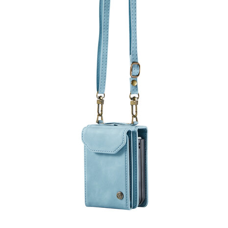 Samsung Flip 6 - Aqua Blue - Book Case met Koord