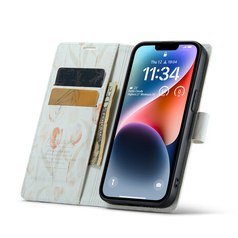 iPhone 14 met Tulpen Print - Book Case