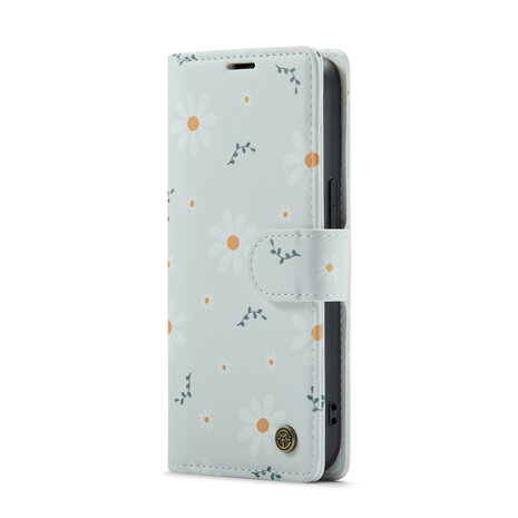 iPhone 14 met Madeliefje Print - Book Case