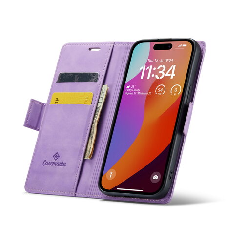 iPhone 15 Pro Max Bright Lila - MagSafe Book Case