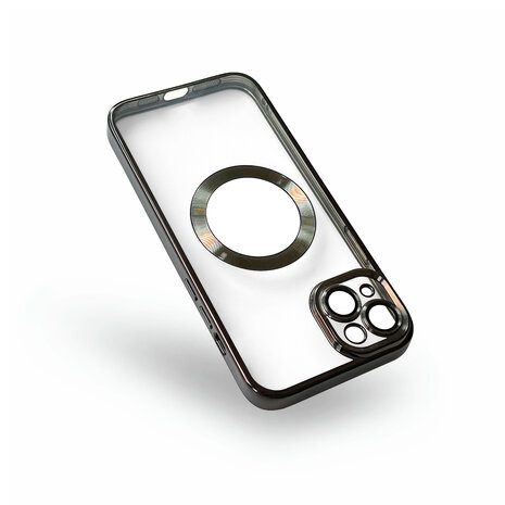 iPhone 15 Zwart - TPU Back Cover - Geschikt voor Magsafe