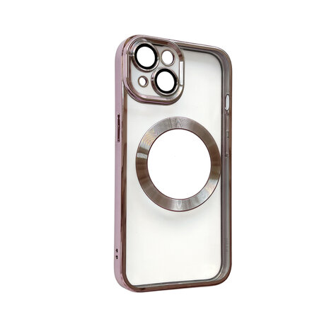 iPhone 13 Roze - TPU Back Cover Geschikt voor Magsafe