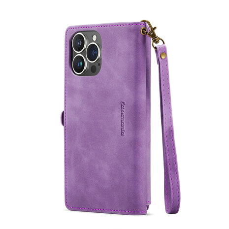 iPhone 15 Bright Lila - MagSafe Book Case met Rits