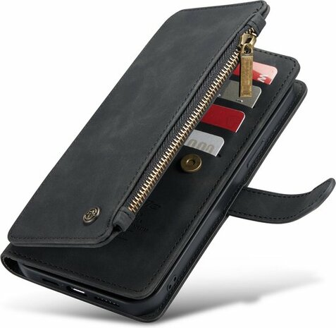 iPhone 13 Pro Charcoal Gray - Book Case met Rits