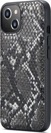 iPhone 13 Mini Zwart - 2 in 1 Slangen Book Case