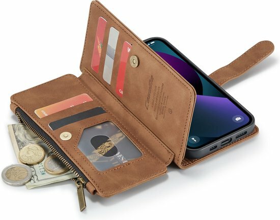 iPhone 13 Mini Sienna Brown - Book Case met Rits