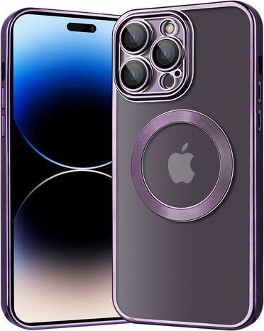 iPhone 15 Pro Paars - TPU Back Cover - Geschikt voor Magsafe