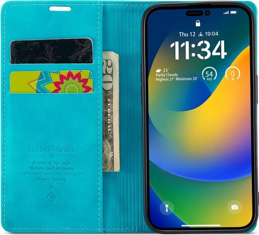 iPhone 14 Pro Max Azure Blue - Book Case