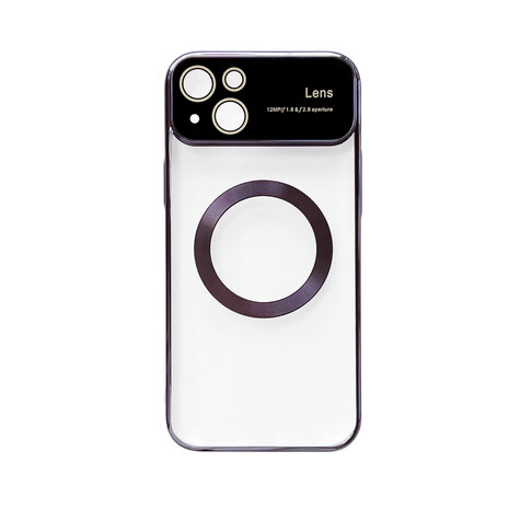 iPhone 15 Paars - MagSafe TPU Back Cover - Camera Protector