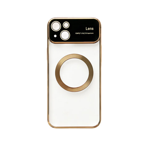 iPhone 15 Goud - MagSafe TPU Back Cover - Camera Protector