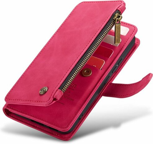 iPhone 13 Pro Royal Fuchsia - Casemania Book Case met Rits