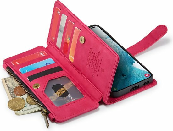 iPhone 13 Pro Royal Fuchsia - Casemania Book Case met Rits