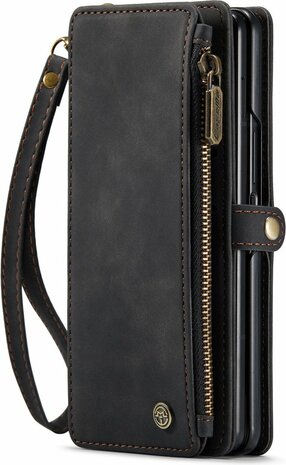 Samsung Z Fold 3 Charcoal Gray - Book Case met Rits