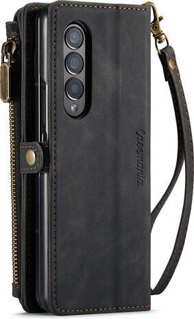 Samsung Z Fold 3 Charcoal Gray - Book Case met Rits