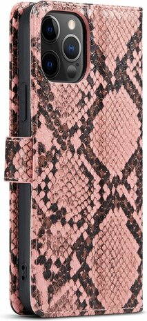 iPhone 11 Roze - Slangen Book Case