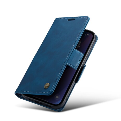 iPhone 15 Navy Blue - MagSafe Book Case