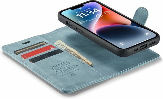 iPhone 14 Aqua Blue - 2 in 1 Book Case