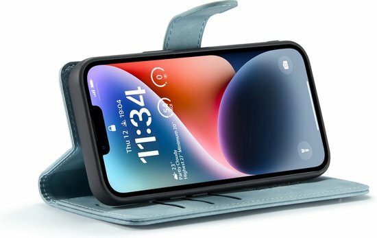 iPhone 14 Aqua Blue - 2 in 1 Book Case