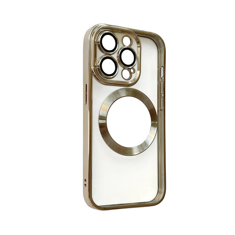 iPhone 12 Pro Goud - TPU Back Cover Geschikt voor Magsafe