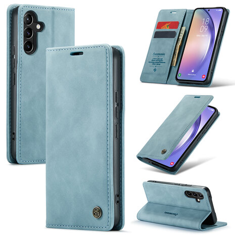 Samsung A34 5G Aqua Blue - Book Case