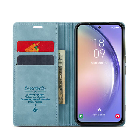 Samsung A34 5G Aqua Blue - Book Case