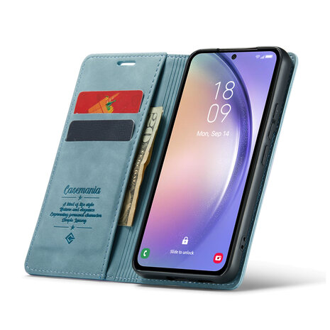 Samsung A34 5G Aqua Blue - Book Case