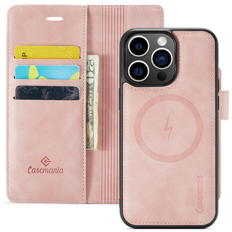 iPhone 13 Pale Pink - 2 in 1 MagSafe Book Case