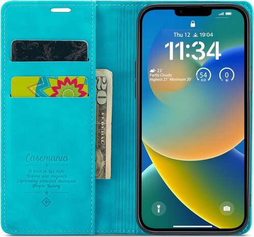 iPhone 14 Azure Blue - Book Case