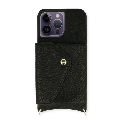iPhone 14 Pro Zwart - Back Cover met Band