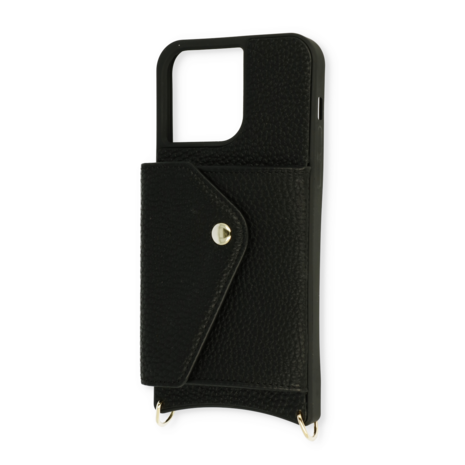 iPhone 14 Pro Zwart - Back Cover met Band