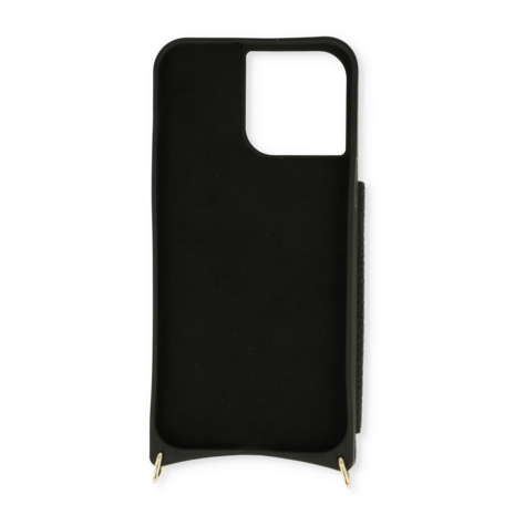 iPhone 14 Pro Zwart - Back Cover met Band
