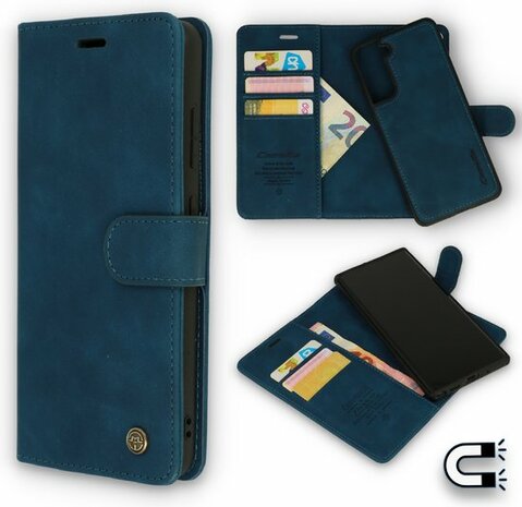 Samsung S23 Ultra Navy Blue - 2 in 1 Magnetic Book Case