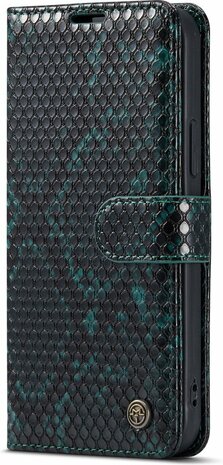 iPhone 13 Pro Max Groen - Slangen Book Case