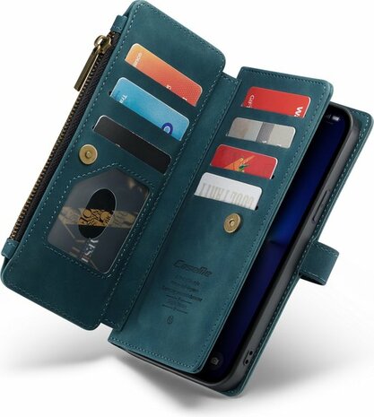 iPhone 13 Pro Emerald Green - Book Case met Rits