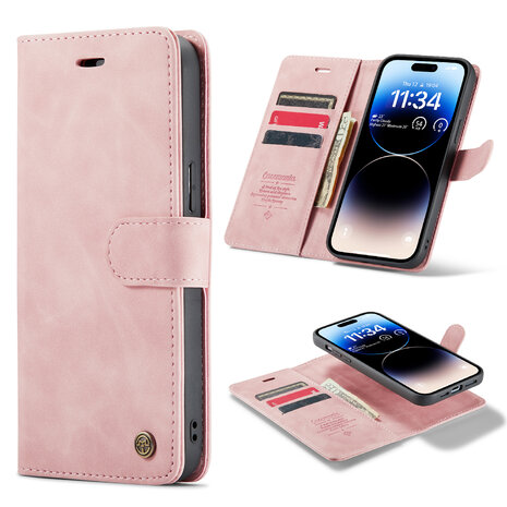 iPhone 13 Pro Max Pale Pink - 2 in 1 Book Case
