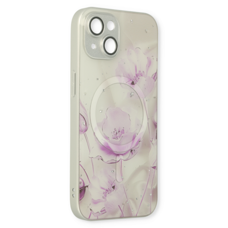 iPhone 13 Paars - MagSafe TPU Marmer