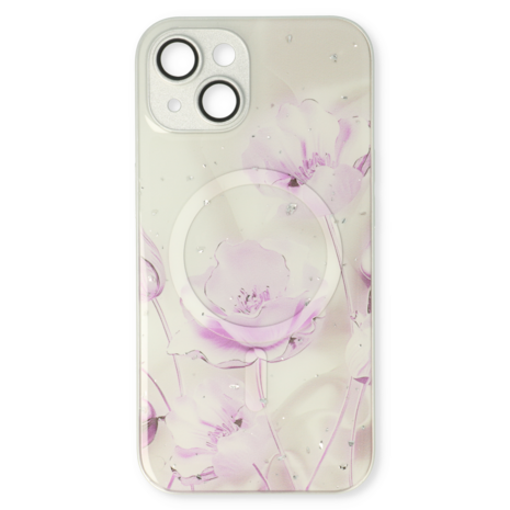 iPhone 13 Paars - MagSafe TPU Marmer